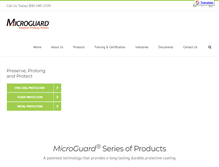 Tablet Screenshot of mymicroguard.com